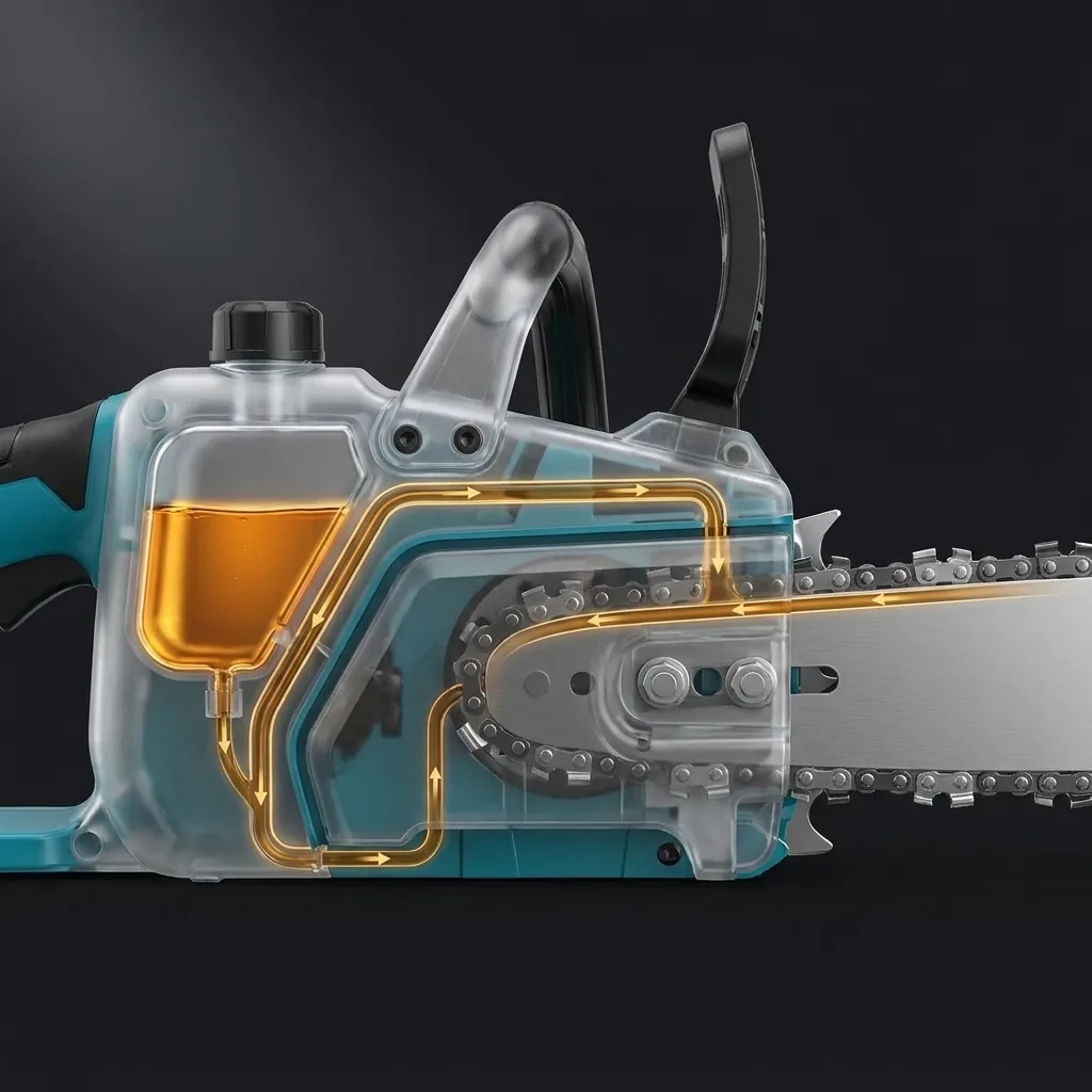 Saw 7X™ automātiskā ķēdes eļļošana
